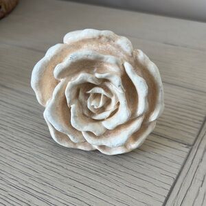 Elegant Cream and Tan Rose Accent